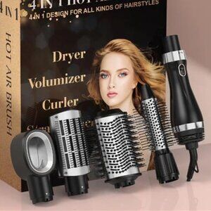 Hair Dryer Brush, Blow Dryer Brush with 4-1n-1 Tool Set for